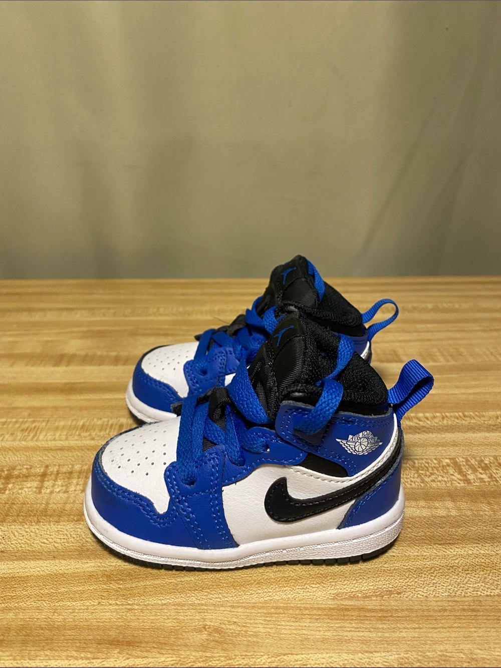 Toddler Nike Air Jordan 1 Mid  Game Royal Blue Black size 4c